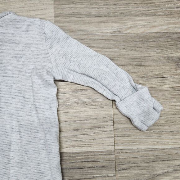 Ralph Lauren Baby Gray Pajamas Unisex Footed One Piece 6 Months Teddy Bear - Picture 6 of 6